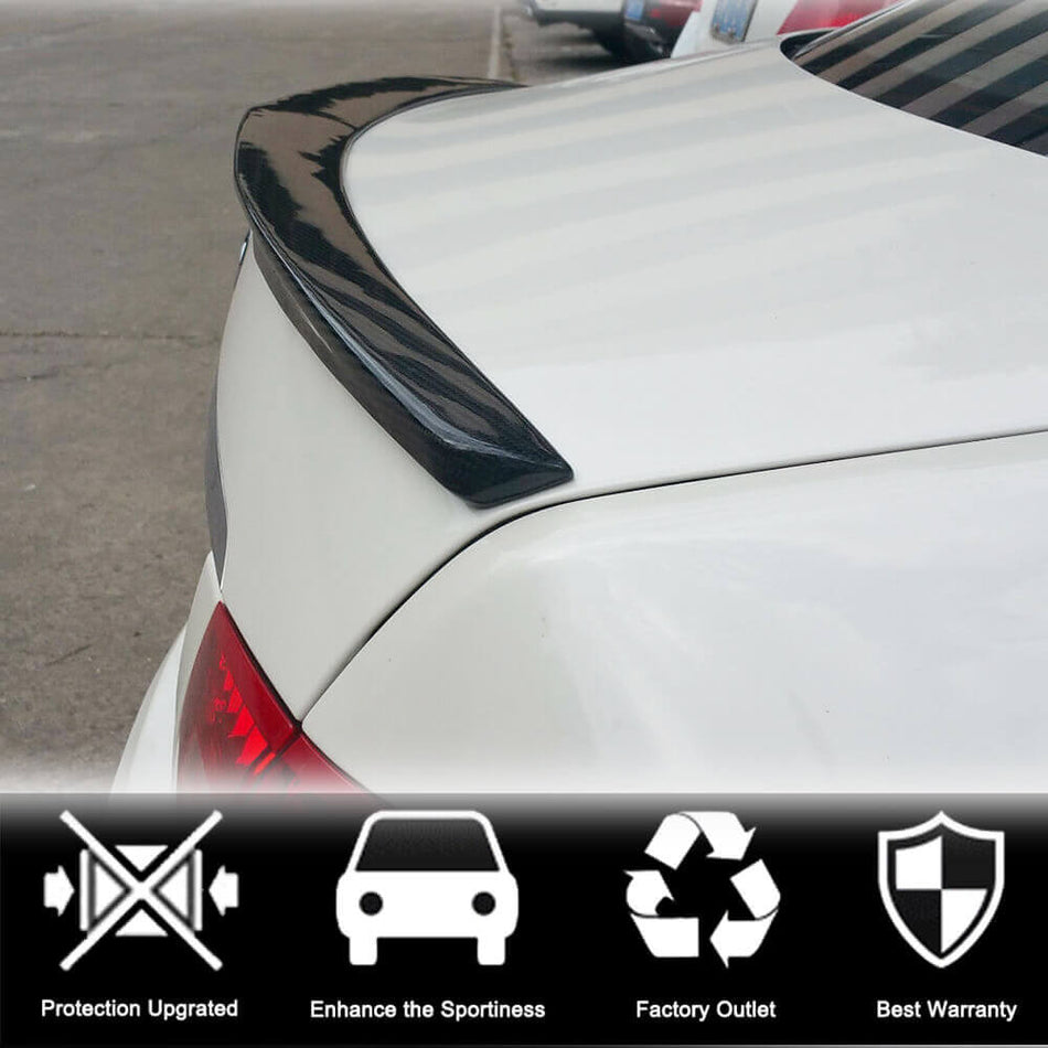 Mercedes Benz E Class (W207) C207 Coupe 2009-2016 Rear Trunk Spoiler Carbon Fiber-Ahacarbon