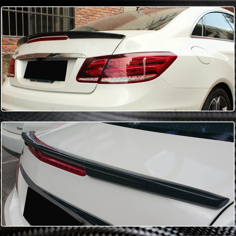 Mercedes Benz E Class (W207) C207 Coupe 2009-2016 Rear Trunk Spoiler Carbon Fiber-Ahacarbon