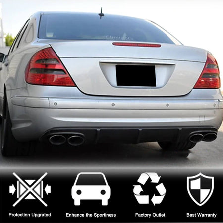 Mercedes Benz W211 E55 AMG Pre-facelift 2003-2006 Rear Bumper Diffuser Carbon Fiber/FRP-Ahacarbon