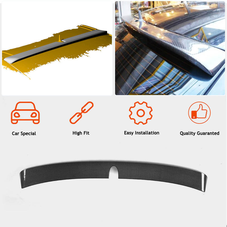 Mercedes Benz E Class W211 Pre-facelift 2002-2006 Rear Roof Spoiler Carbon Fiber-Ahacarbon