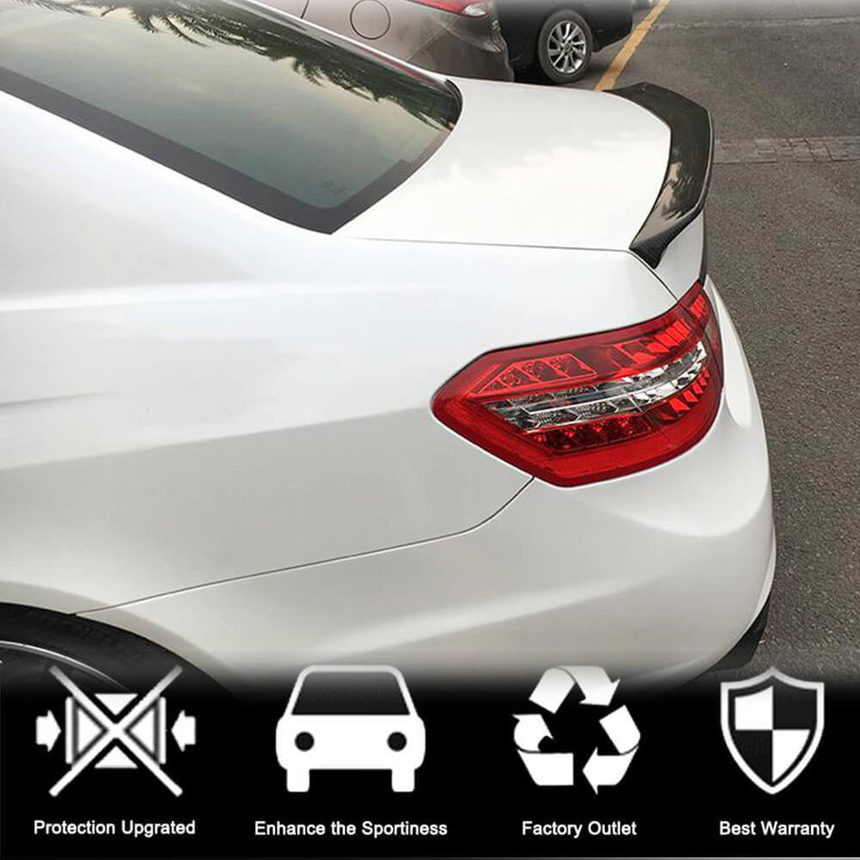 Mercedes Benz E Class W212 2010-2016 Rear Trunk Spoiler Carbon Fiber-Ahacarbon