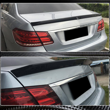 Mercedes Benz E Class W212 2010-2016 Rear Trunk Spoiler Carbon Fiber-Ahacarbon