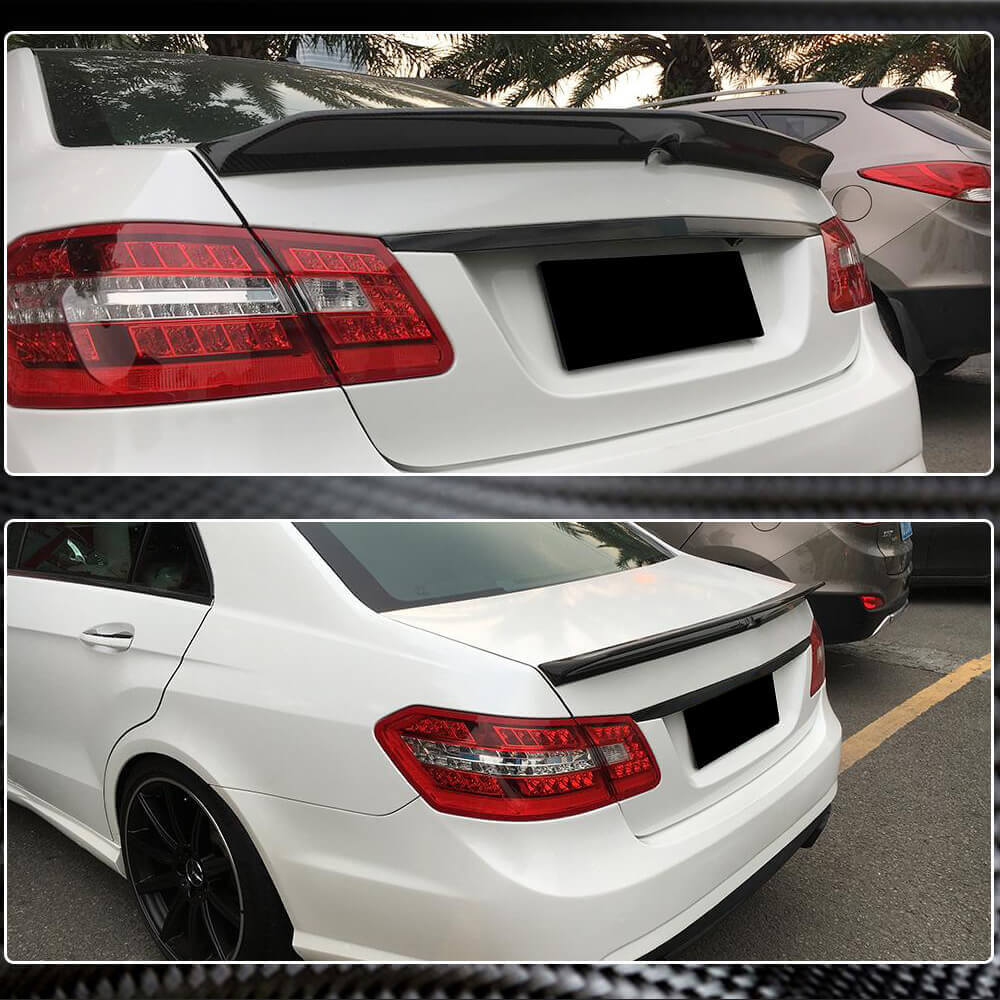 Mercedes Benz E Class W212 2010-2016 Rear Trunk Spoiler Carbon Fiber-Ahacarbon