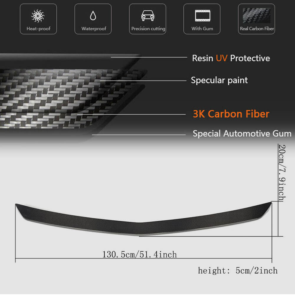 Mercedes Benz E Class W212 2010-2016 Rear Trunk Spoiler Carbon Fiber-Ahacarbon