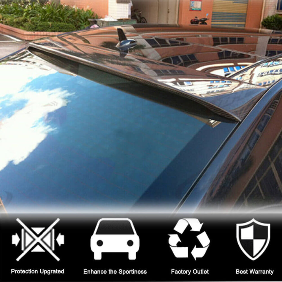 Mercedes Benz E Class W212 Pre-facelift 2010-2013 Rear Roof Spoiler Carbon Fiber-Ahacarbon