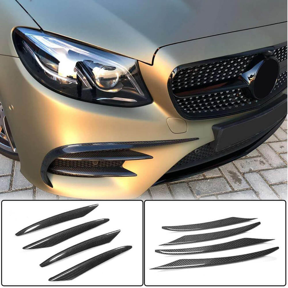 Mercedes Benz W213 C238 A238 Sport E43 AMG 2017-2019 Front Bumper Vents Carbon Fiber/FRP-Ahacarbon