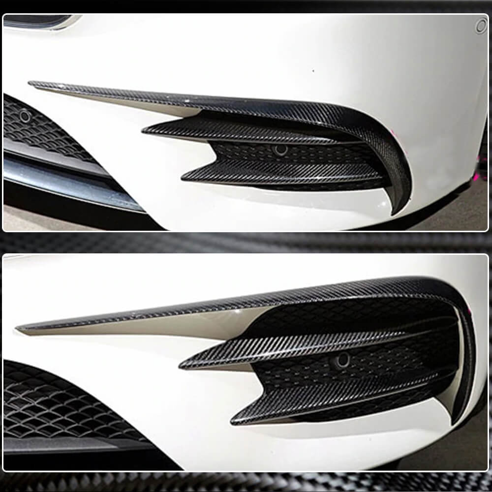 Mercedes Benz W213 C238 A238 Sport E43 AMG 2017-2019 Front Bumper Vents Carbon Fiber/FRP-Ahacarbon