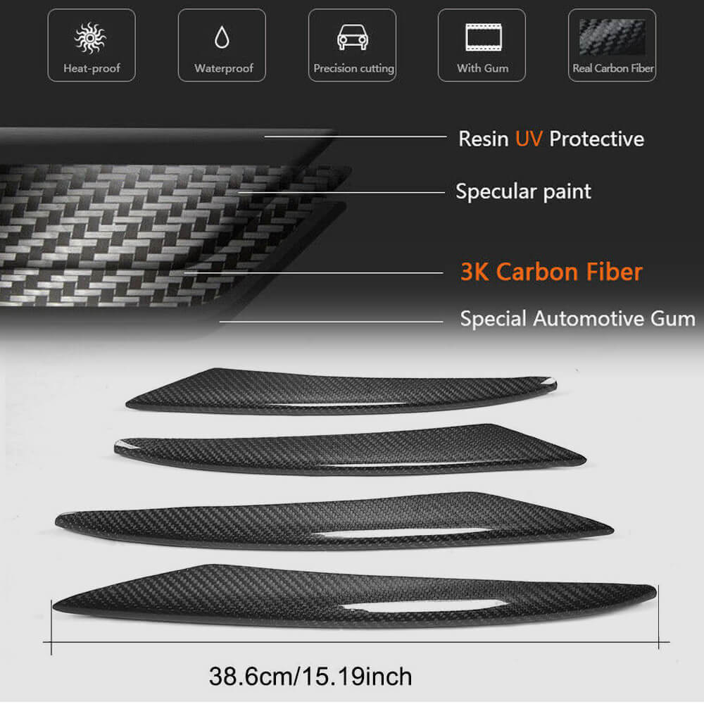 Mercedes Benz W213 C238 A238 Sport E43 AMG 2017-2019 Front Bumper Vents Carbon Fiber/FRP-Ahacarbon