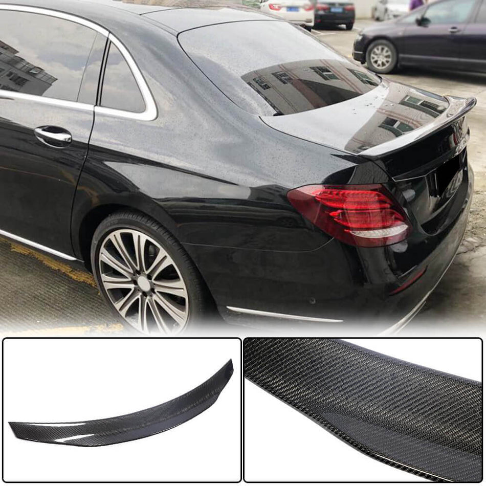 Mercedes Benz E Class W213 2016-2020 Rear Trunk Spoiler Carbon Fiber-Ahacarbon