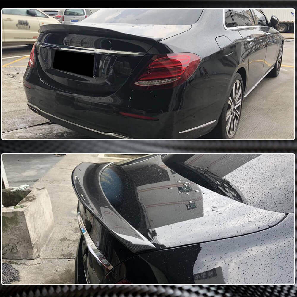 Mercedes Benz E Class W213 2016-2020 Rear Trunk Spoiler Carbon Fiber-Ahacarbon
