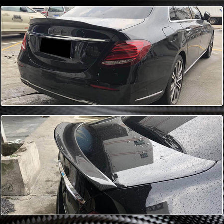 Mercedes Benz E Class W213 2016-2020 Rear Trunk Spoiler Carbon Fiber-Ahacarbon