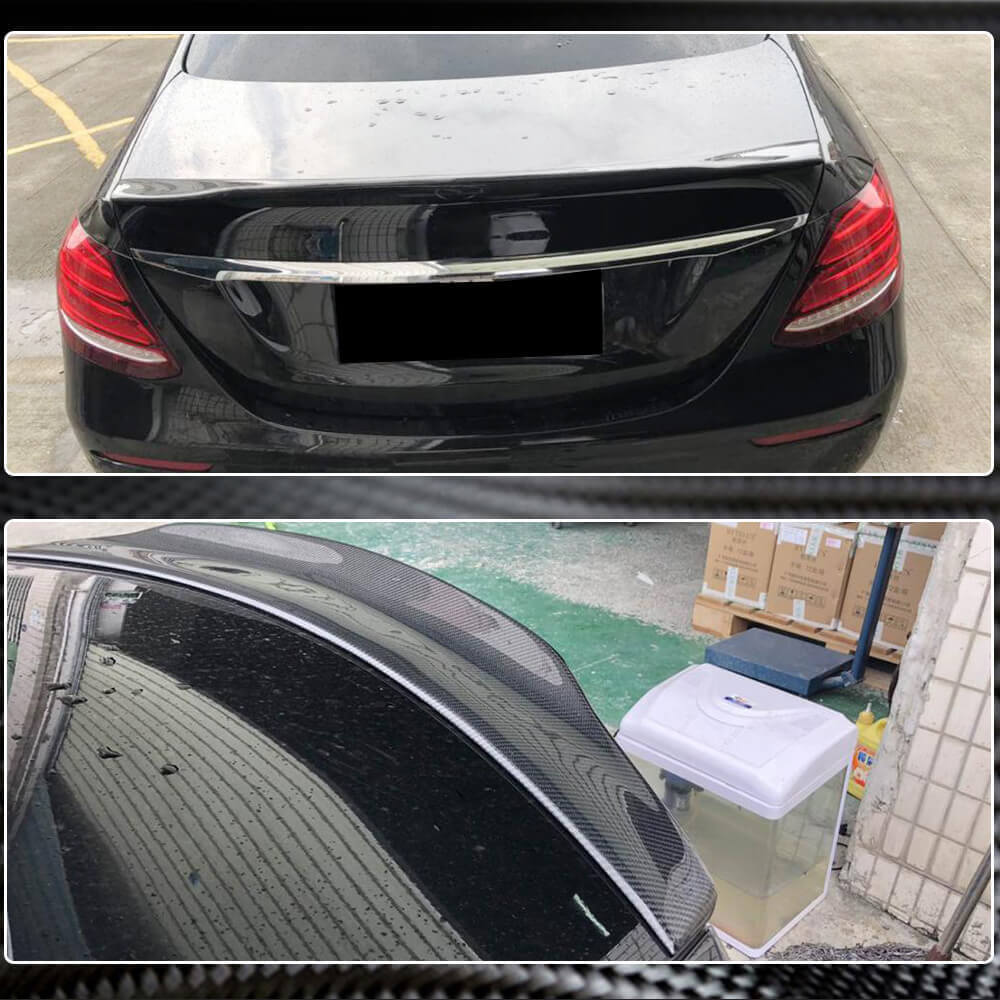 Mercedes Benz E Class W213 2016-2020 Rear Trunk Spoiler Carbon Fiber-Ahacarbon