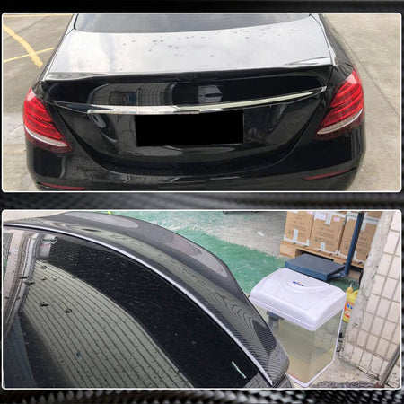 Mercedes Benz E Class W213 2016-2020 Rear Trunk Spoiler Carbon Fiber-Ahacarbon