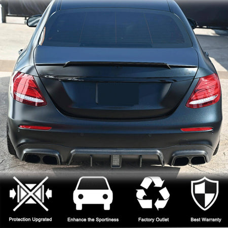 Mercedes Benz E-Class W213 2017-2019 Rear Trunk Spoiler Carbon Fiber-Ahacarbon