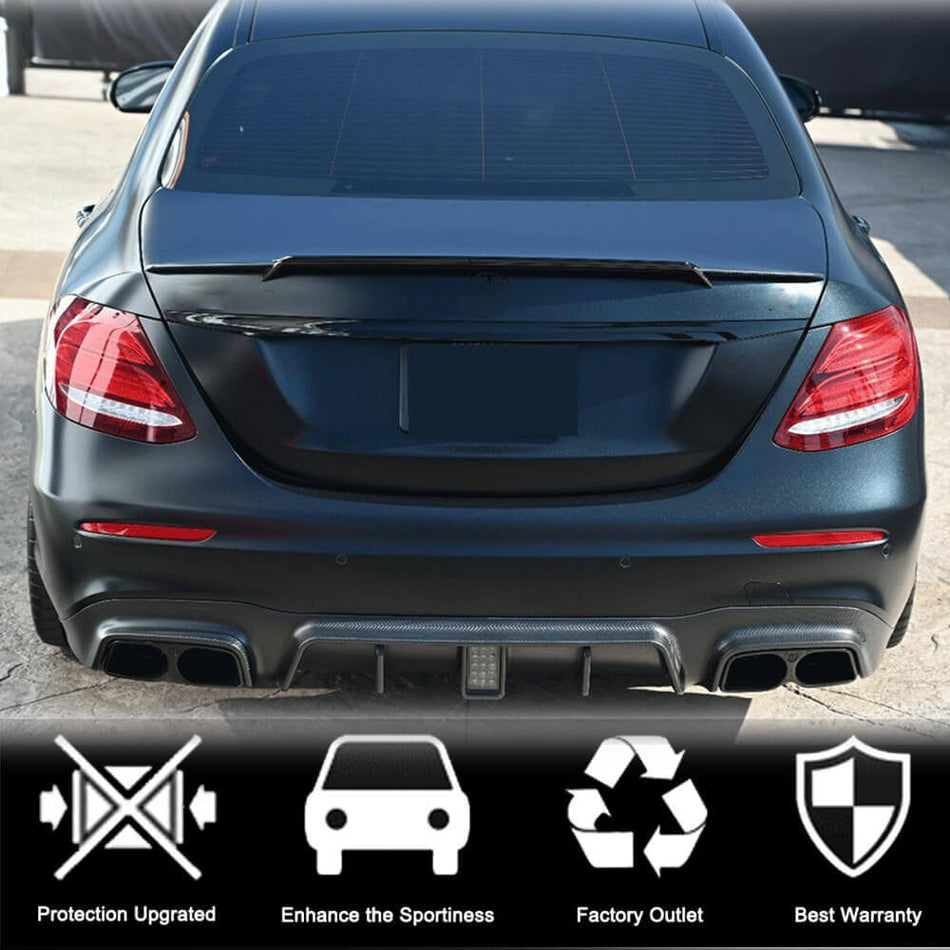 Mercedes Benz E-Class W213 2017-2019 Rear Trunk Spoiler Carbon Fiber-Ahacarbon