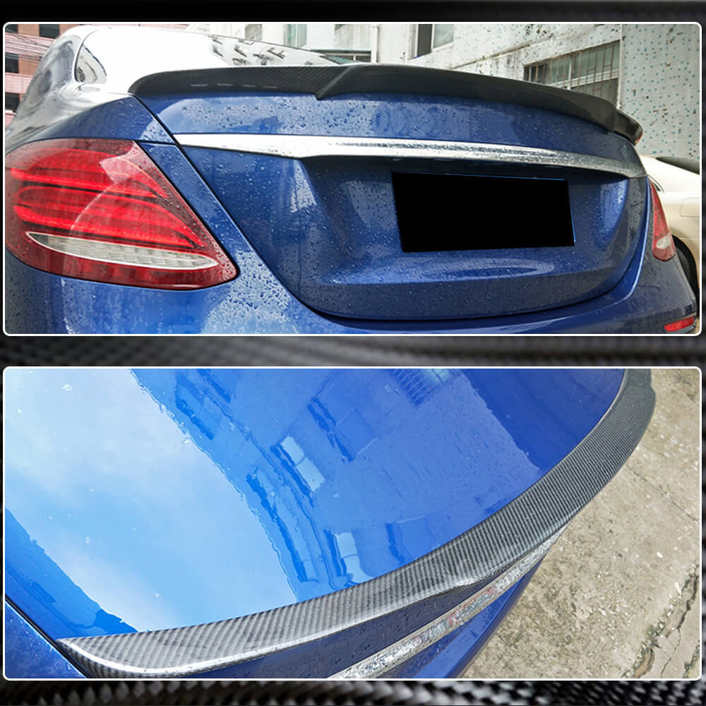 Mercedes Benz E-Class W213 2017-2019 Rear Trunk Spoiler Carbon Fiber-Ahacarbon