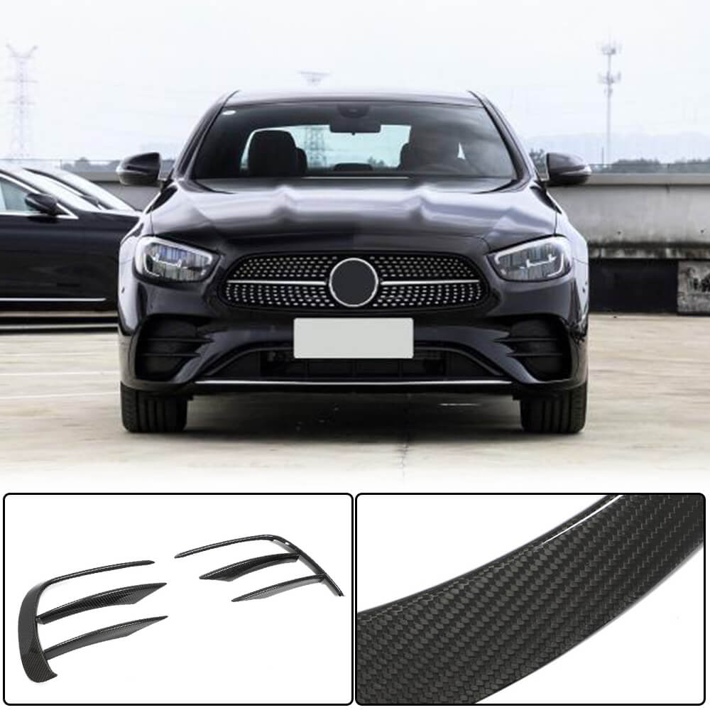 Mercedes Benz E Class W213 Sport Facelift 2020-2021 Front Bumper Vents Dry Carbon Fiber-Ahacarbon