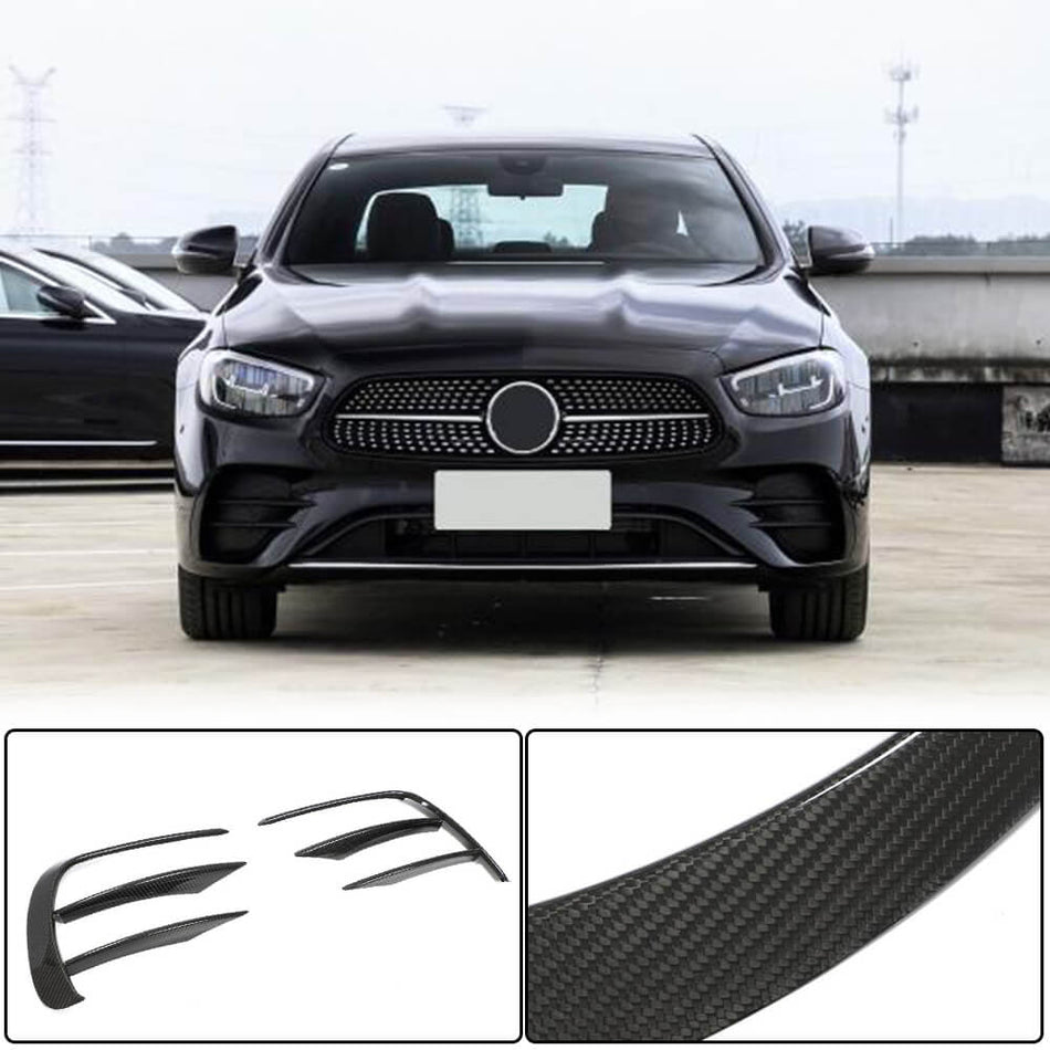 Mercedes Benz E Class W213 Sport Facelift 2020-2021 Front Bumper Vents Dry Carbon Fiber-Ahacarbon