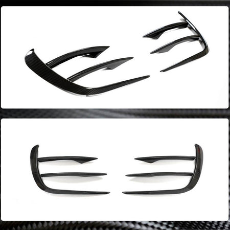 Mercedes Benz E Class W213 Sport Facelift 2020-2021 Front Bumper Vents Dry Carbon Fiber-Ahacarbon