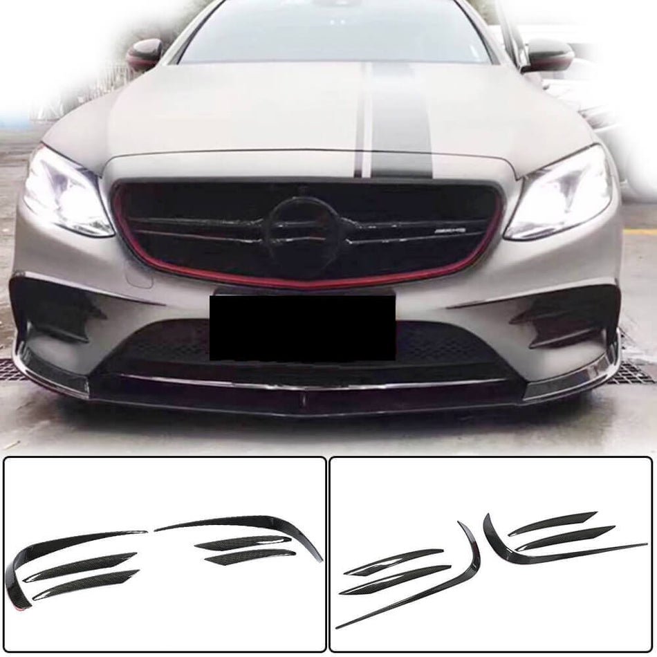 Mercedes Benz W213 Sport E43 AMG 2017-2019 Front Bumper Vents Carbon Fiber-Ahacarbon