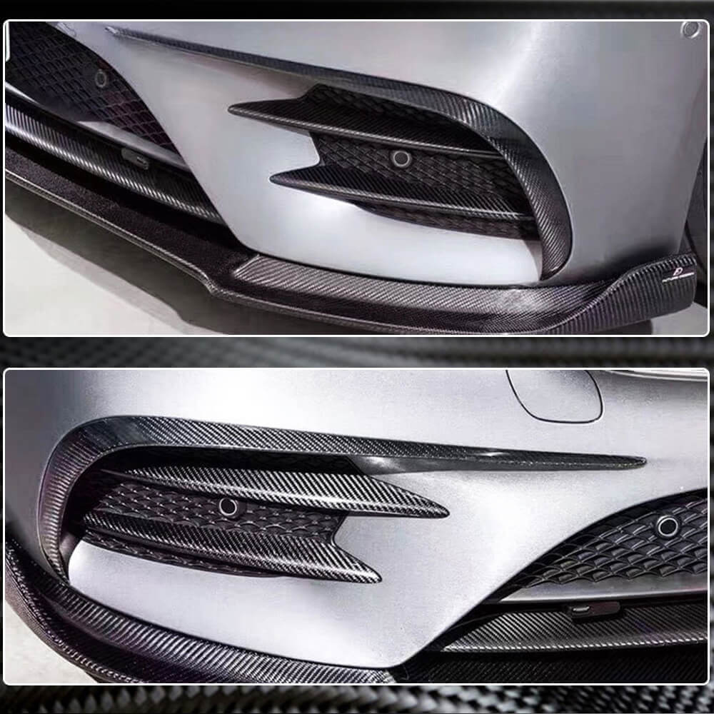 Mercedes Benz W213 Sport E43 AMG 2017-2019 Front Bumper Vents Carbon Fiber-Ahacarbon