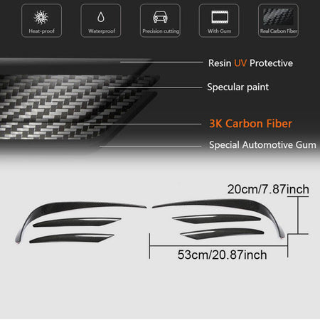 Mercedes Benz W213 Sport E43 AMG 2017-2019 Front Bumper Vents Carbon Fiber-Ahacarbon