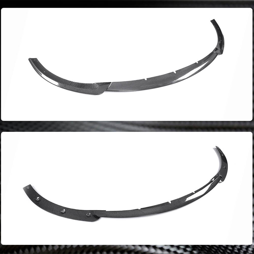 Mercedes Benz W213 Sport E43 AMG Sedan 2017-2019 Front Bumper Lip Carbon Fiber-Ahacarbon