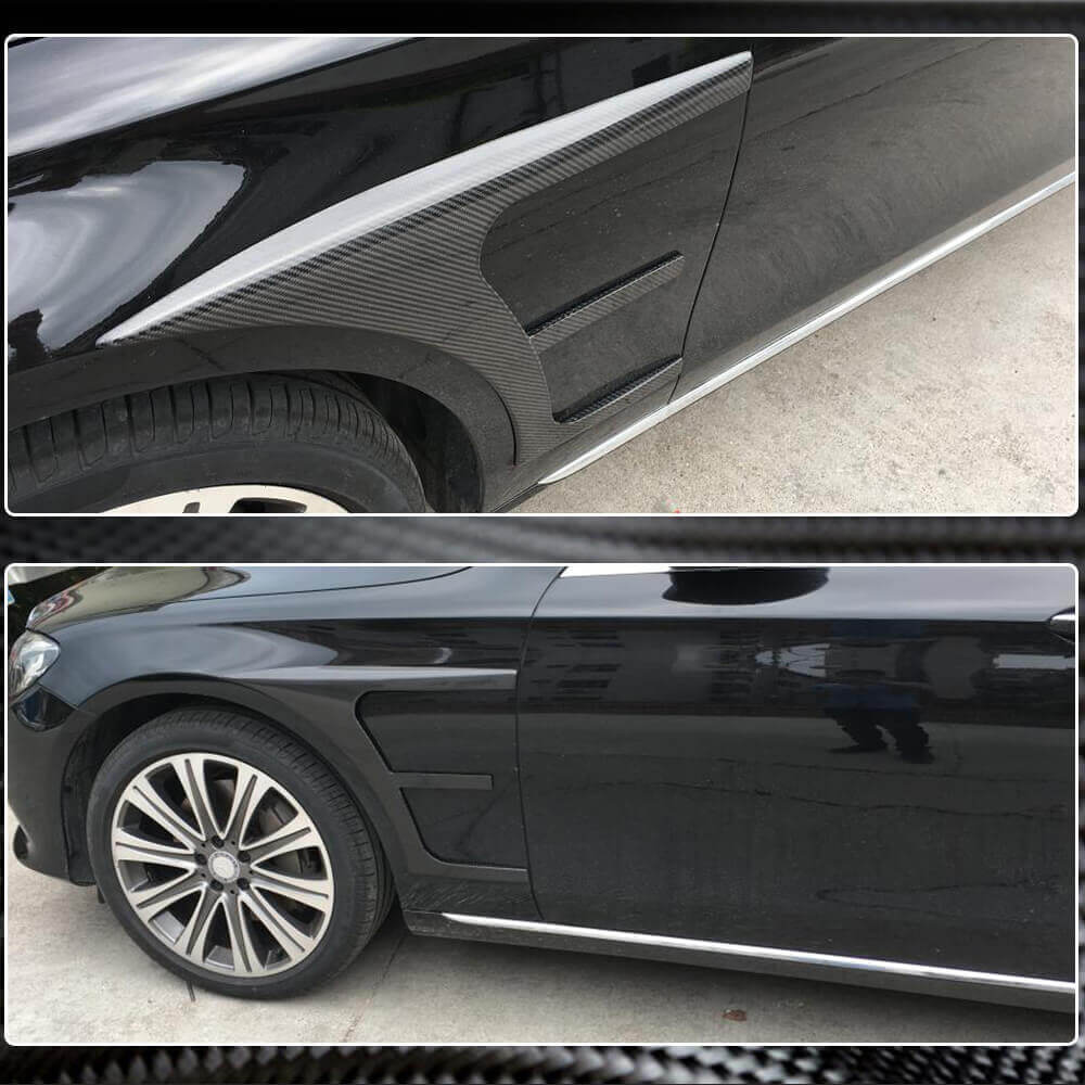 Mercedes Benz E Class W213 Sport E43 AMG 2017-2019 Side Fender Moulding Vents Carbon Fiber-Ahacarbon