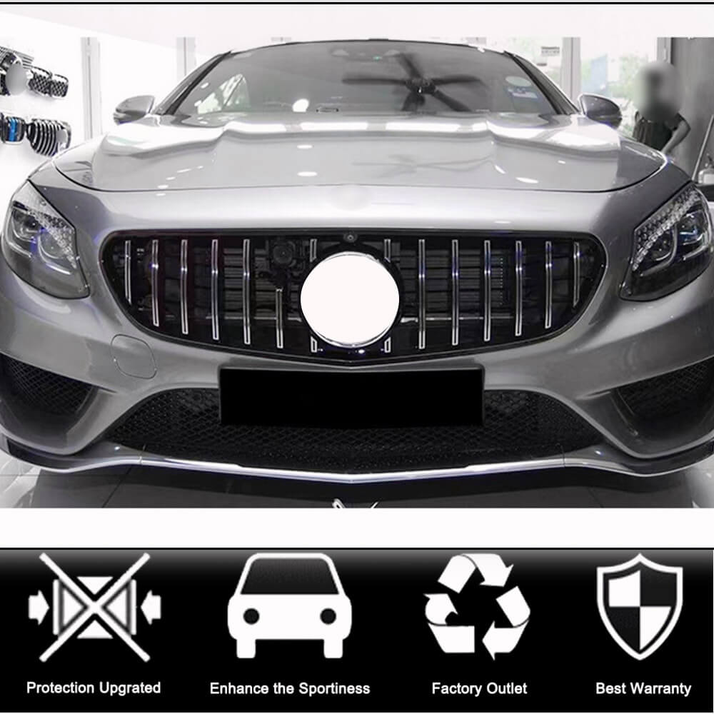 Mercedes Benz W217 Coupe 2015-2017 Front Grille ABS-Ahacarbon