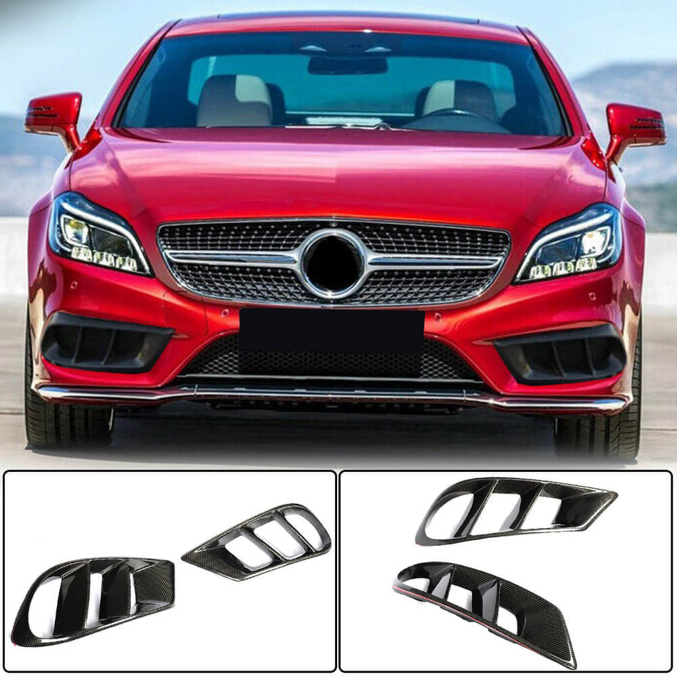 Mercedes Benz (W218) C218 CLS350 CLS400 CLS550 Sport 2015-2018 Fog lamp Vents Carbon Fiber-Ahacarbon