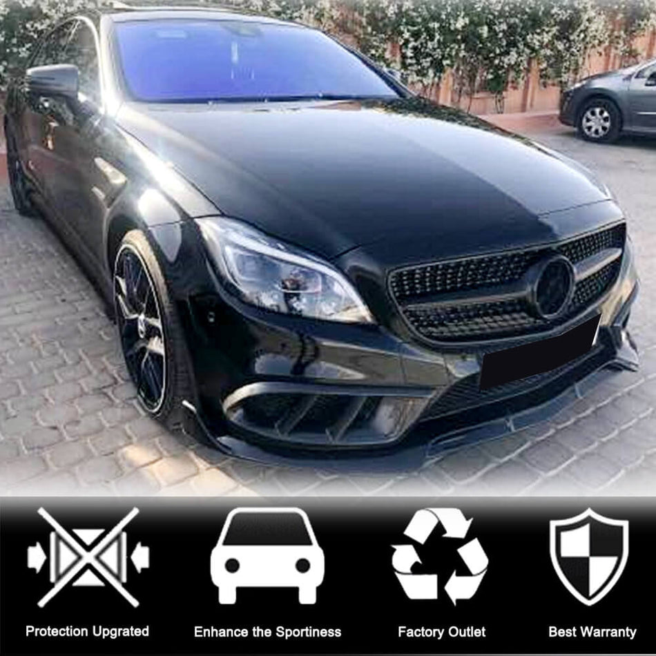Mercedes Benz (W218) C218 CLS350 CLS400 CLS550 Sport 2015-2018 Fog lamp Vents Carbon Fiber-Ahacarbon