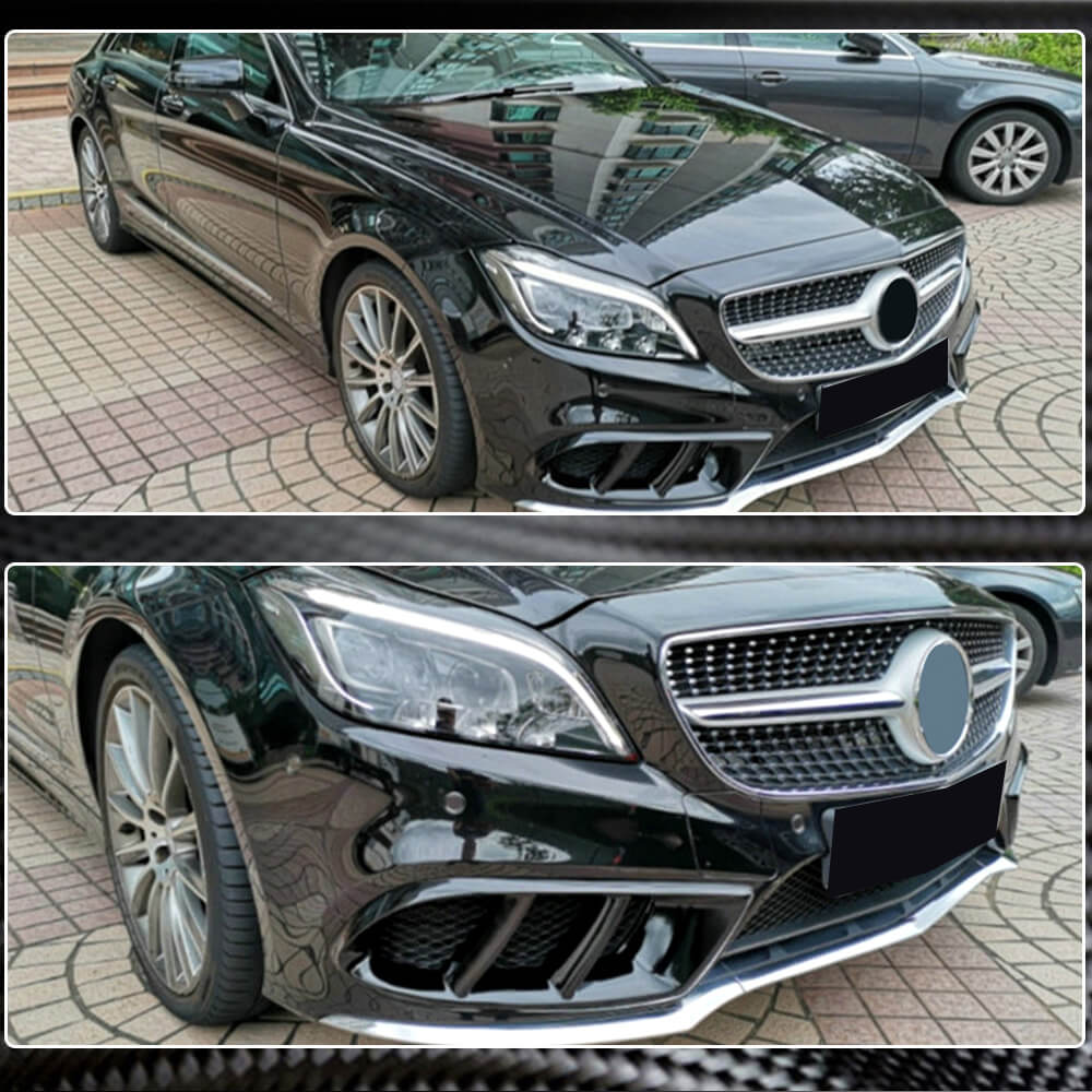 Mercedes Benz (W218) C218 CLS350 CLS400 CLS550 Sport 2015-2018 Fog lamp Vents Carbon Fiber-Ahacarbon