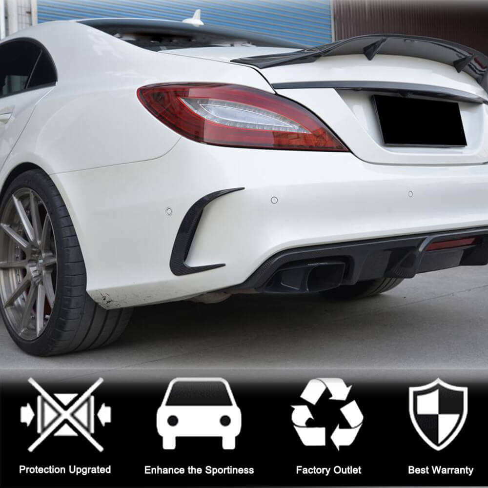 Mercedes Benz CLS Class (W218) C218 Facelift 2015-2018 Rear Bumper Vents Carbon Fiber/FRP-Ahacarbon