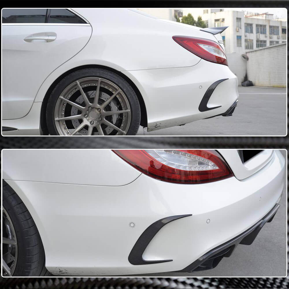 Mercedes Benz CLS Class (W218) C218 Facelift 2015-2018 Rear Bumper Vents Carbon Fiber/FRP-Ahacarbon