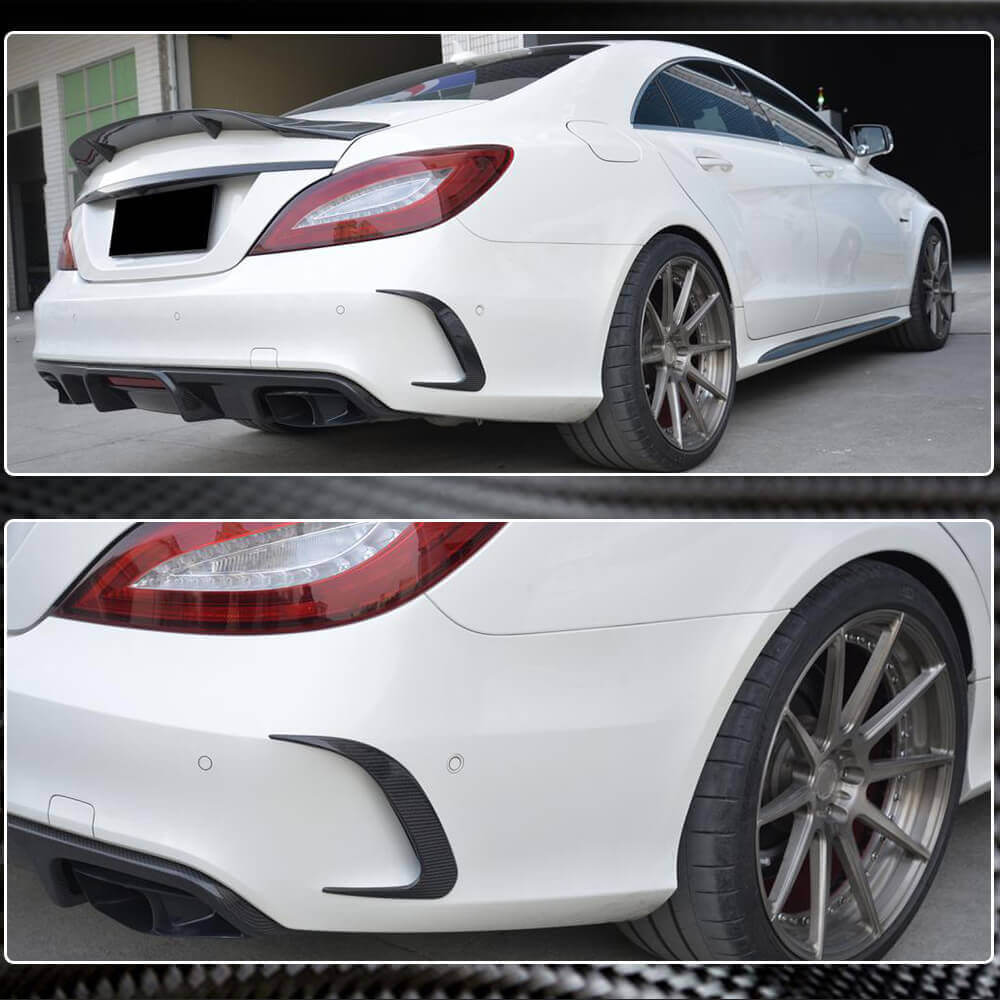 Mercedes Benz CLS Class (W218) C218 Facelift 2015-2018 Rear Bumper Vents Carbon Fiber/FRP-Ahacarbon