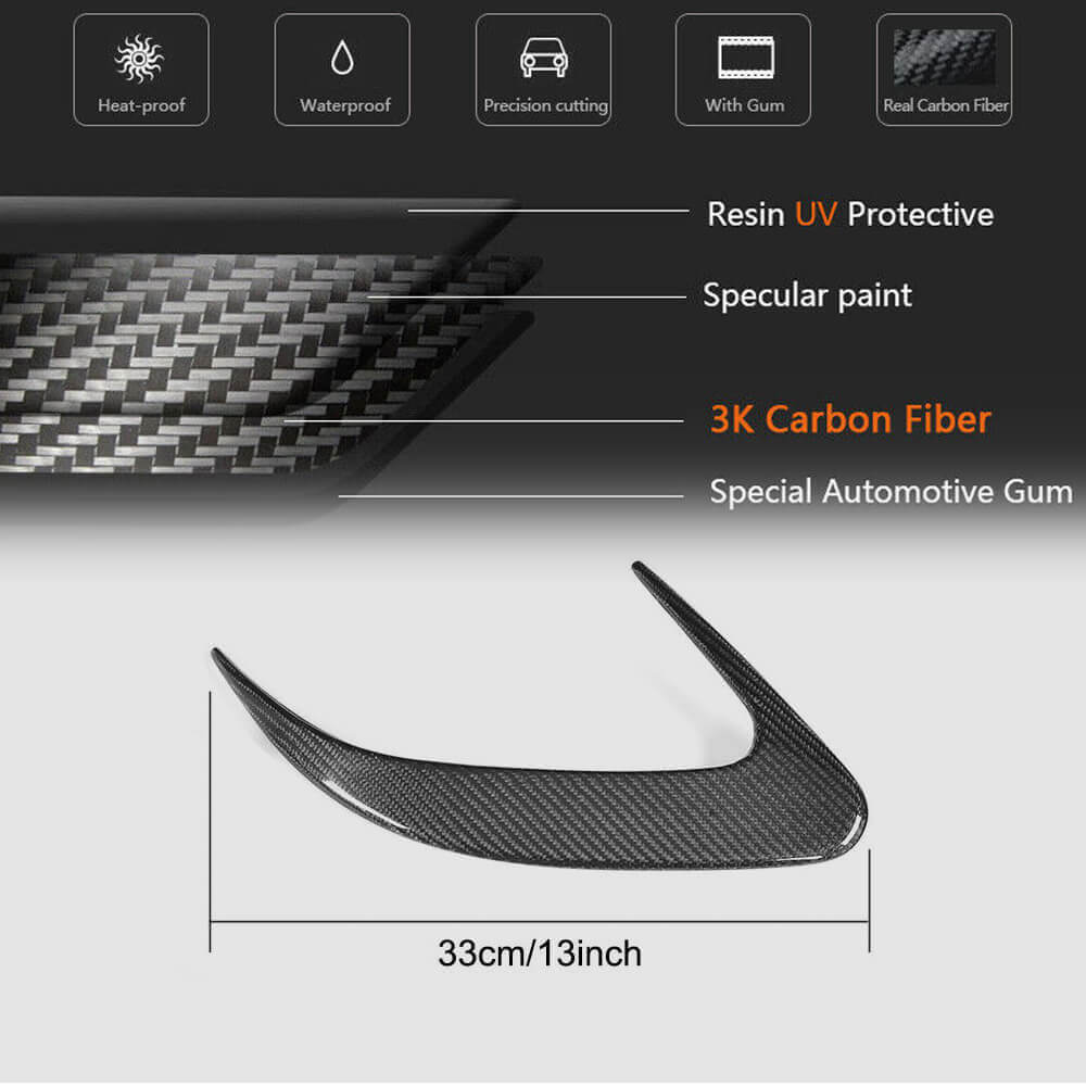 Mercedes Benz CLS Class (W218) C218 Facelift 2015-2018 Rear Bumper Vents Carbon Fiber/FRP-Ahacarbon