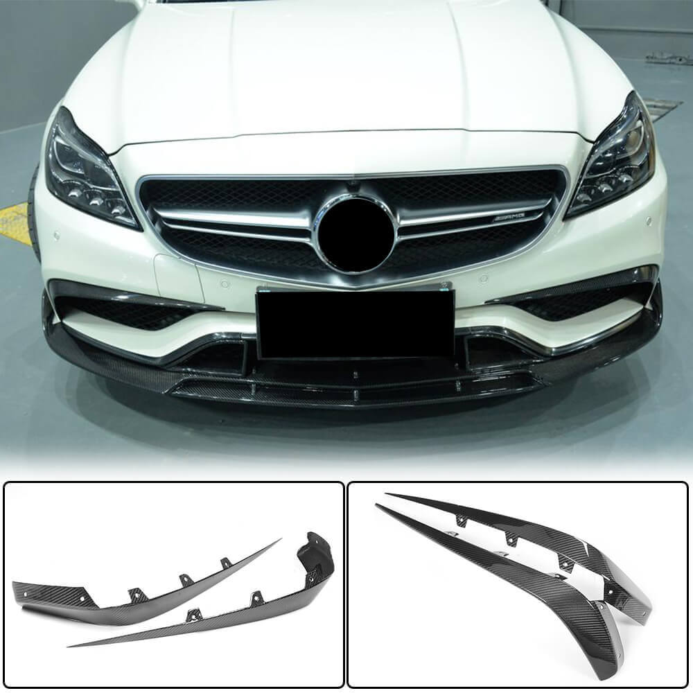 Mercedes Benz (W218) C218 CLS63 AMG S 2015-2018 Front Bumper Vents Carbon Fiber-Ahacarbon