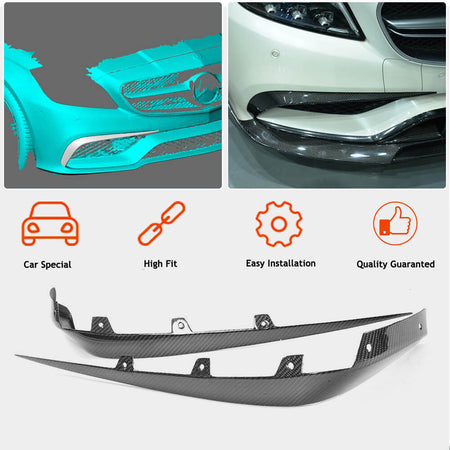 Mercedes Benz (W218) C218 CLS63 AMG S 2015-2018 Front Bumper Vents Carbon Fiber-Ahacarbon