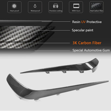 Mercedes Benz (W218) C218 CLS63 AMG S 2015-2018 Front Bumper Vents Carbon Fiber-Ahacarbon