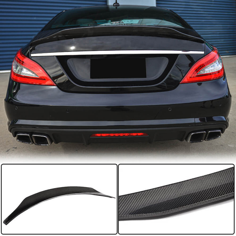 Mercedes Benz CLS Class (W218) C218 2012-2018 Rear Trunk Spoiler Carbon Fiber-Ahacarbon