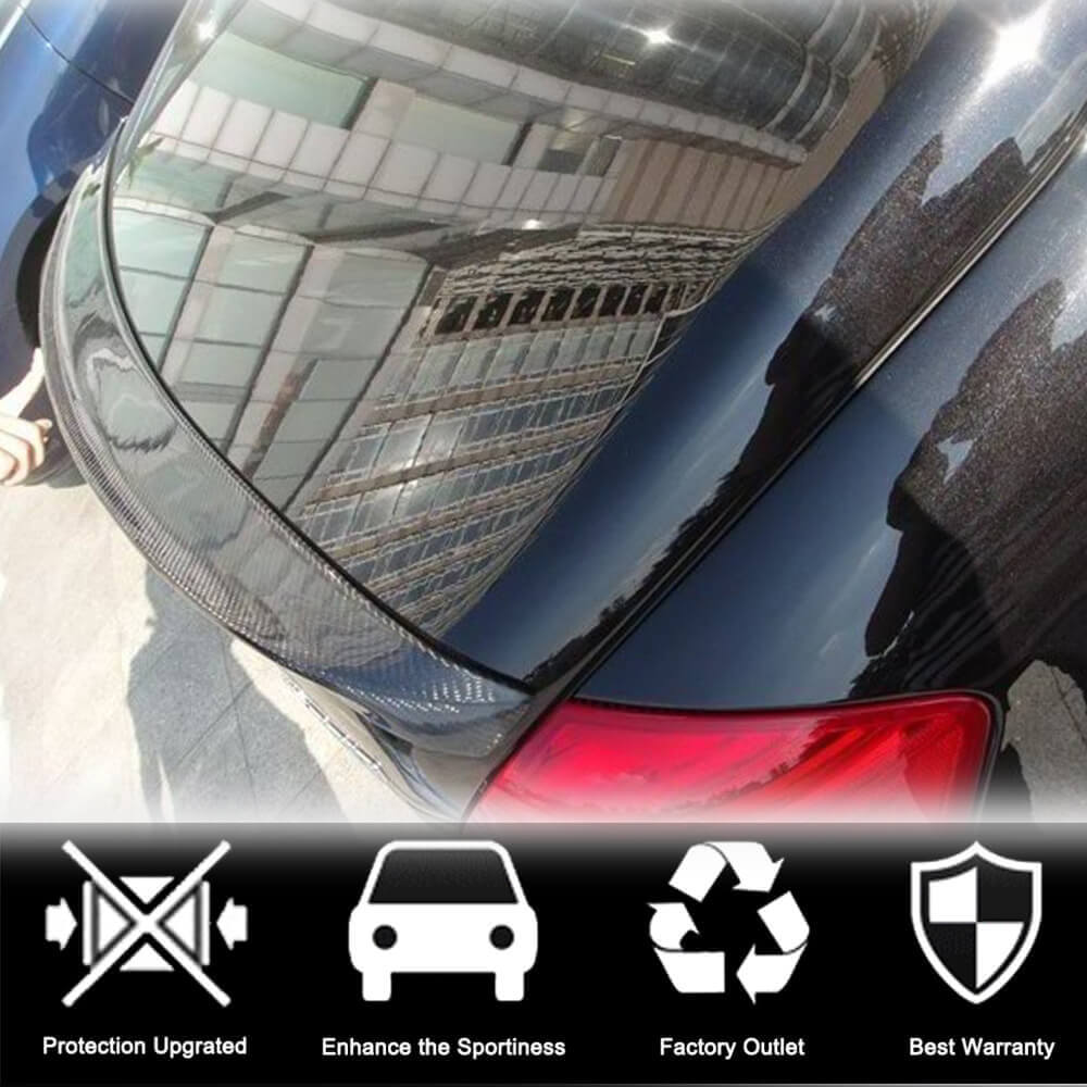 Mercedes Benz S Class W221 Sedan 2008-2013 Rear Trunk Spoiler Carbon Fiber-Ahacarbon