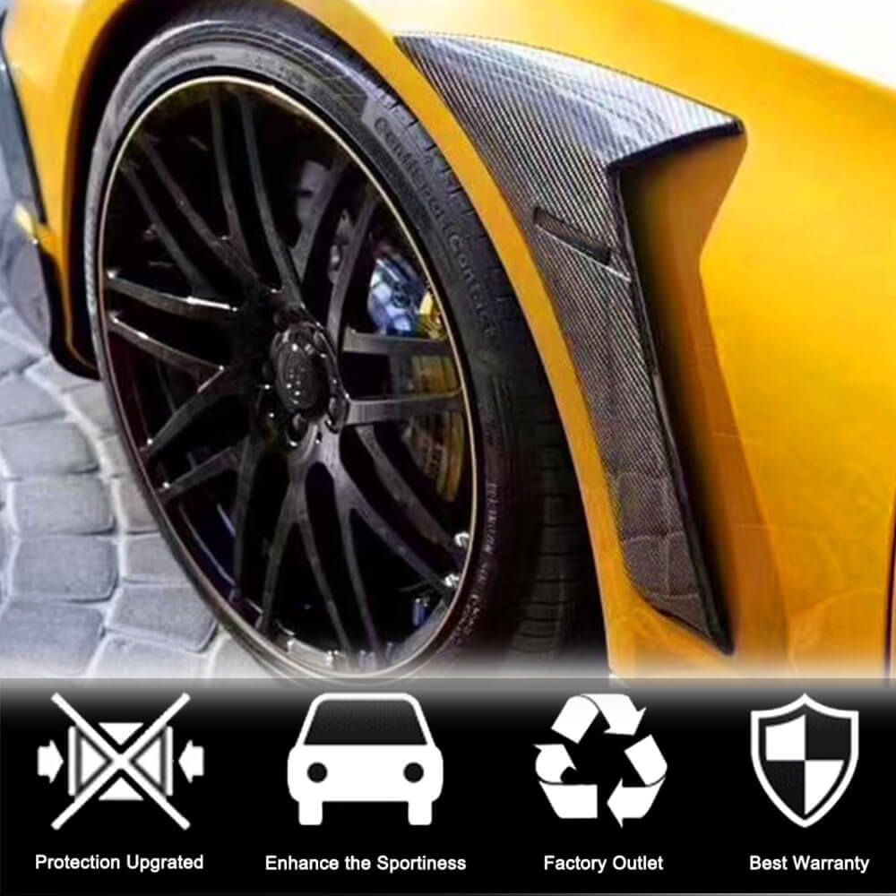 Mercedes Benz W222 Pre-facelift 2014-2017 Door Side Air Fender Vents Carbon Fiber-Ahacarbon