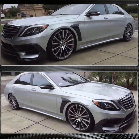 Mercedes Benz W222 Pre-facelift 2014-2017 Door Side Air Fender Vents Carbon Fiber-Ahacarbon