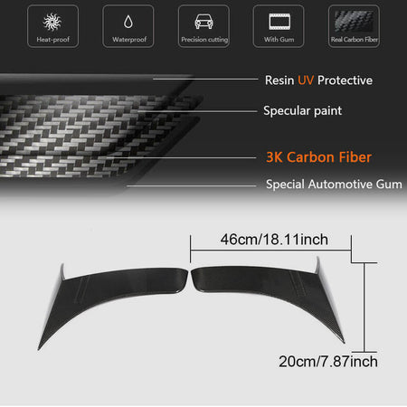 Mercedes Benz W222 Pre-facelift 2014-2017 Door Side Air Fender Vents Carbon Fiber-Ahacarbon