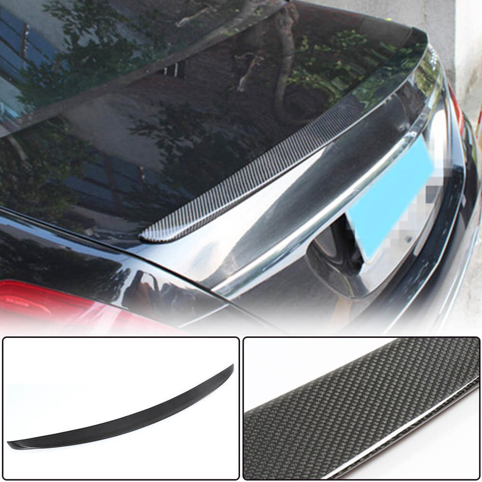 Mercedes Benz S Class W222 S65 AMG Sedan 2014-2020 Rear Trunk Spoiler Carbon Fiber-Ahacarbon