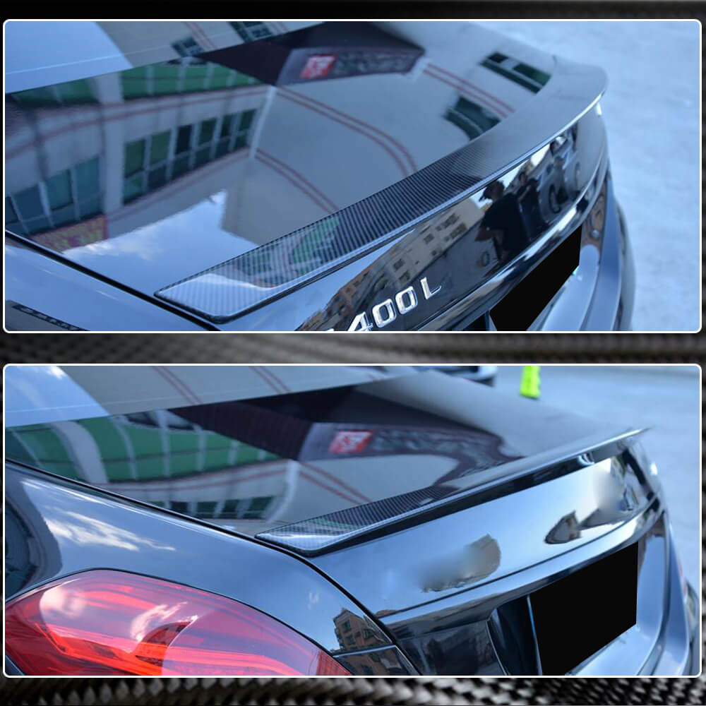 Mercedes Benz S Class W222 2014-2020 Rear Trunk Spoiler Carbon Fiber-Ahacarbon