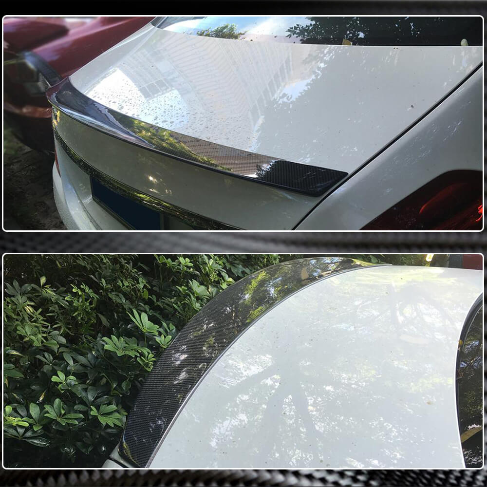 Mercedes Benz S Class W222 2014-2020 Rear Trunk Spoiler Carbon Fiber-Ahacarbon