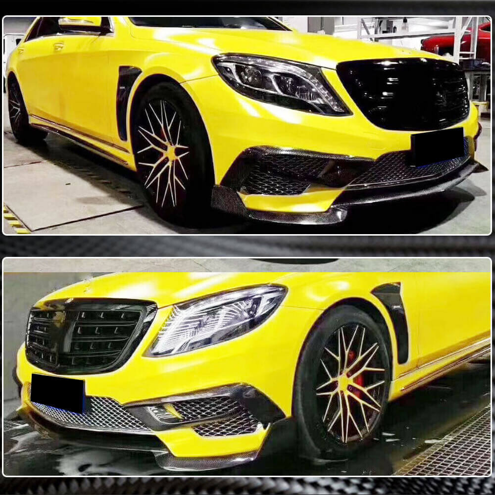 Mercedes Benz S Class W222 S63 AMG Pre-facelift 2014-2017 Front Bumper Vents Carbon Fiber-Ahacarbon