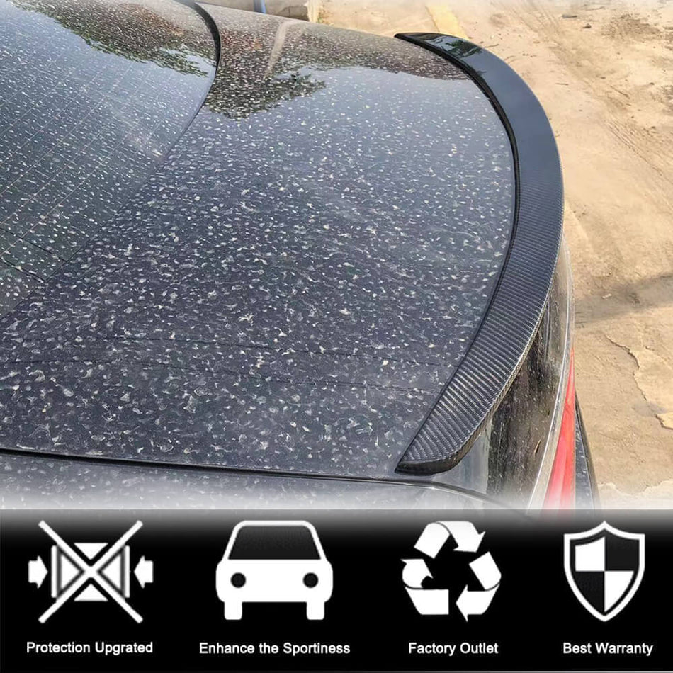 Mercedes Benz W223 Sedan 2021UP Rear Trunk Spoiler Carbon Fiber-Ahacarbon