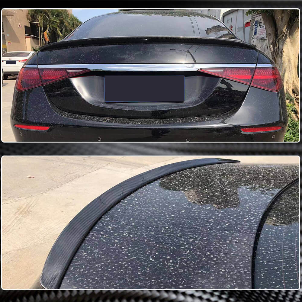 Mercedes Benz W223 Sedan 2021UP Rear Trunk Spoiler Carbon Fiber-Ahacarbon
